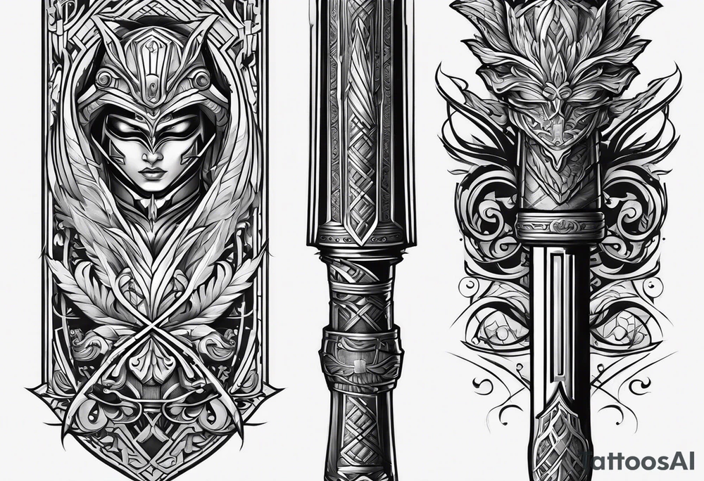 Two lightsaber hilts crossed tattoo idea
