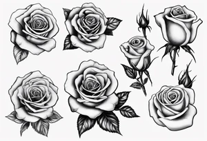 Rose with the name Torri in it tattoo idea