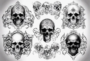 filagree chest tattoo. no skulls tattoo idea