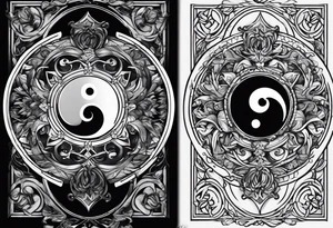masculine yin and yang tattoo idea tattoo idea