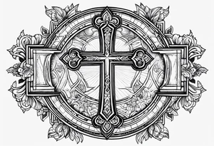 Cross with some bible verse for my forearm tattoo idea