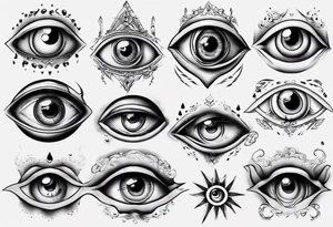 crying eye tattoo idea