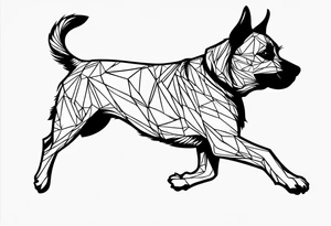 a dog jump tattoo idea