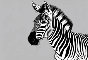 Zebra pattern sleeve tattoo tattoo idea