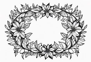 wreath tattoo idea