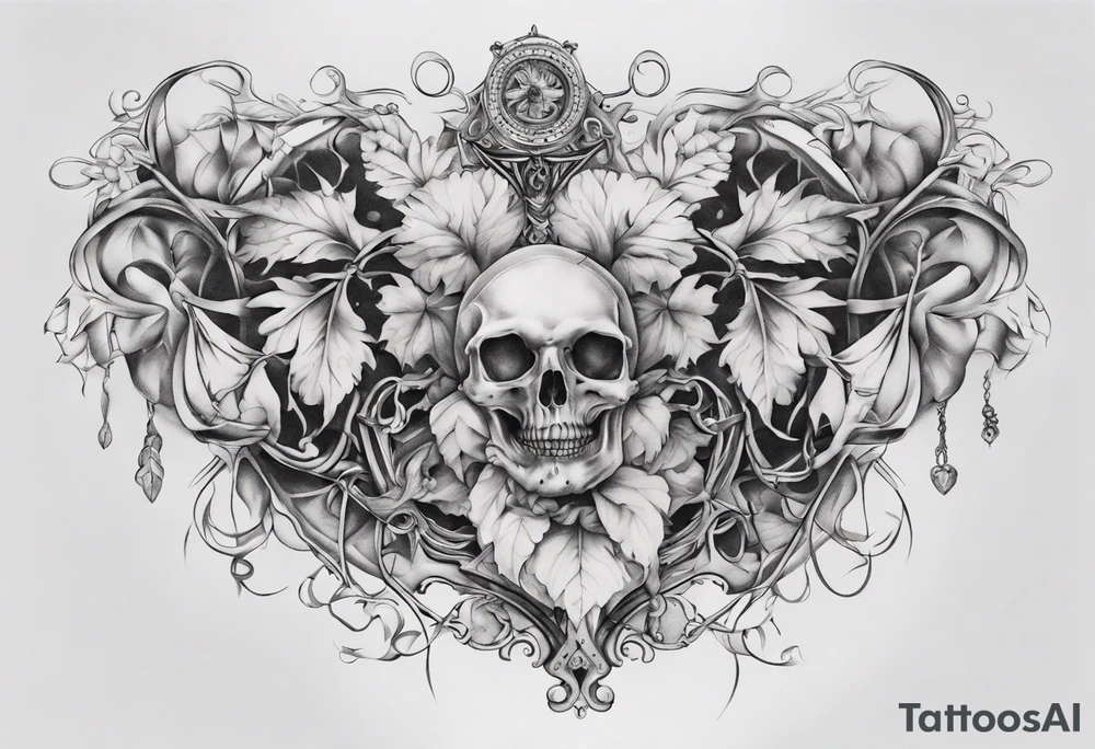 filagree chest tattoo tattoo idea