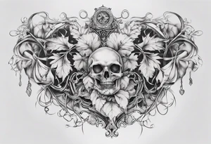 filagree chest tattoo tattoo idea