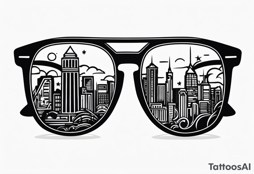 sunglasses Officer tattoo idea