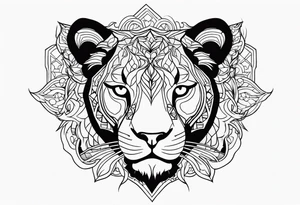 Lioness tattoo idea