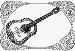 Pirate lute tattoo idea
