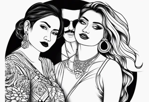 Tattoo about my mom and dad and sister tattoo idea