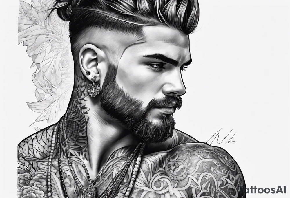 múmia masculino tattoo idea