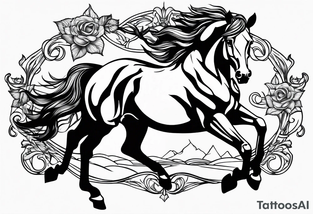 horses tattoo idea