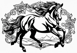 horses tattoo idea