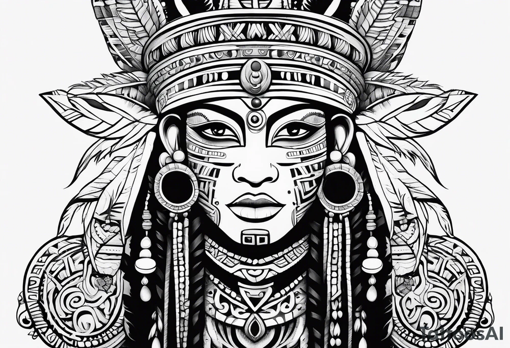 Taino tribal tattoo idea