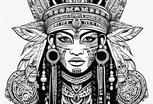 Taino tribal tattoo idea