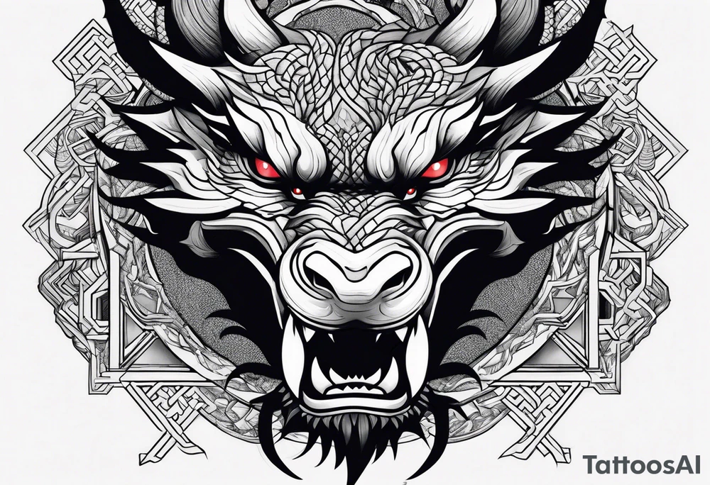 Dragon Ryu on the forearm tattoo idea