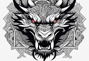 Dragon Ryu on the forearm tattoo idea