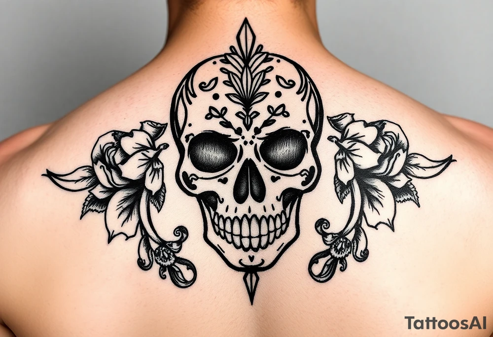 mexican sugar skull tattoo idea