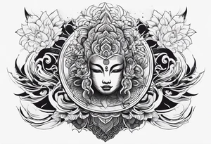 Reincarnation long forearm tattoo tattoo idea