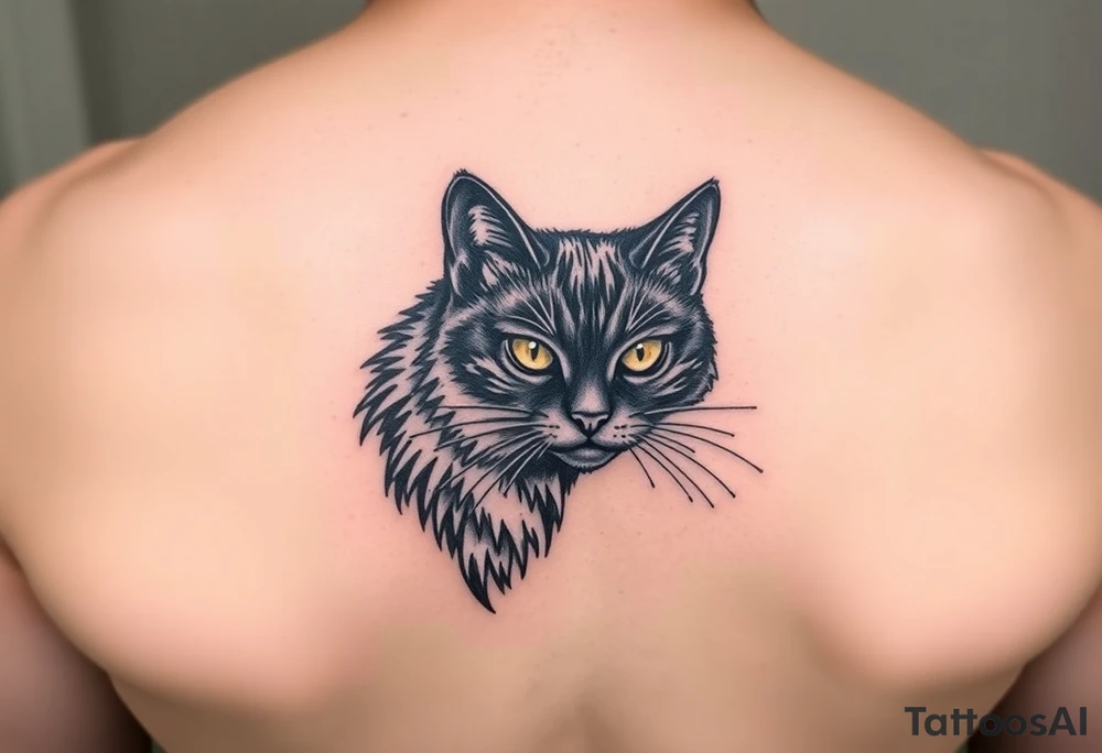 Black Cat tattoo idea