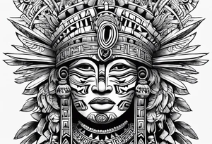 aztec theme tattoo idea