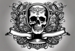 "Cheers Mate" writing black and grey ink armband, intricate, artistic +abstract +grey Cancer Ribbon +toasting bourbon glass tattoo idea