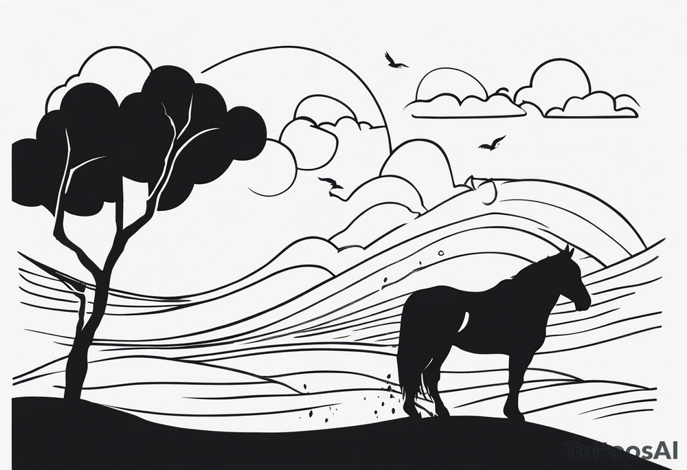 Create a tattoo inspired by the song “after the storm” by Mumford and sons. tattoo idea
