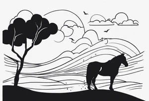 Create a tattoo inspired by the song “after the storm” by Mumford and sons. tattoo idea