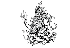god of sea tattoo idea