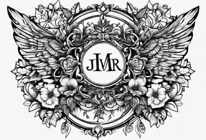 I want the initials: JARR tattoo idea