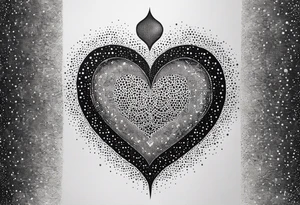 Coeur brisé à l'infini tattoo idea