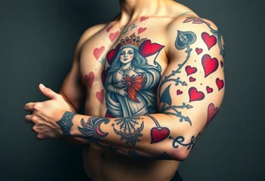 king of hearts tattoo idea