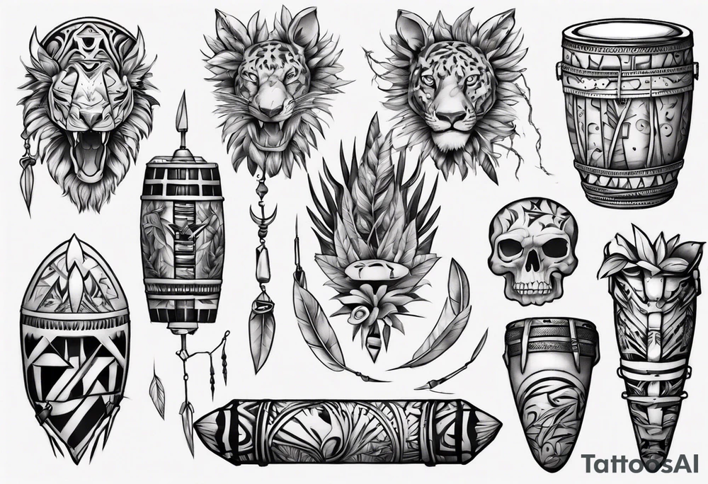 jungle drums tattoo idea
