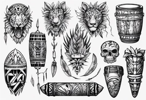 jungle drums tattoo idea
