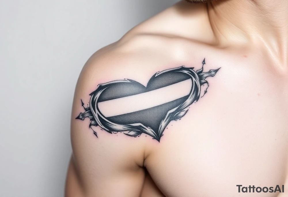 A tattoo representing the embracement of homosexuality. Keep the design elegant, modern, and deeply meaningful. tattoo idea