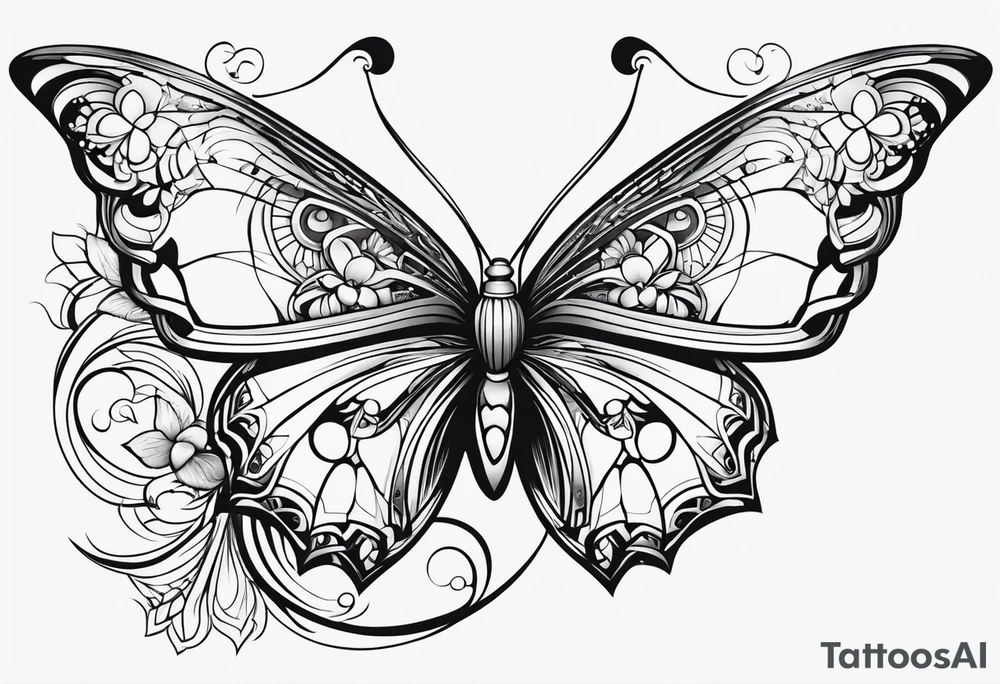 Butterfly tattoo idea
