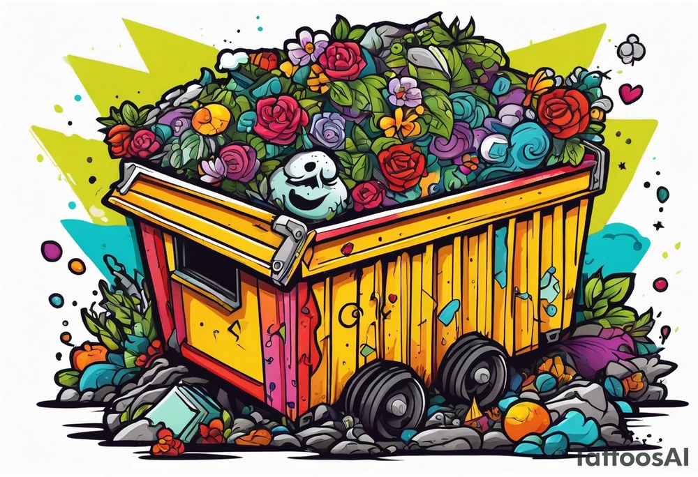 Dead hooker in a dumpster tattoo idea