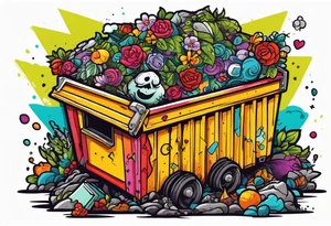 Dead hooker in a dumpster tattoo idea