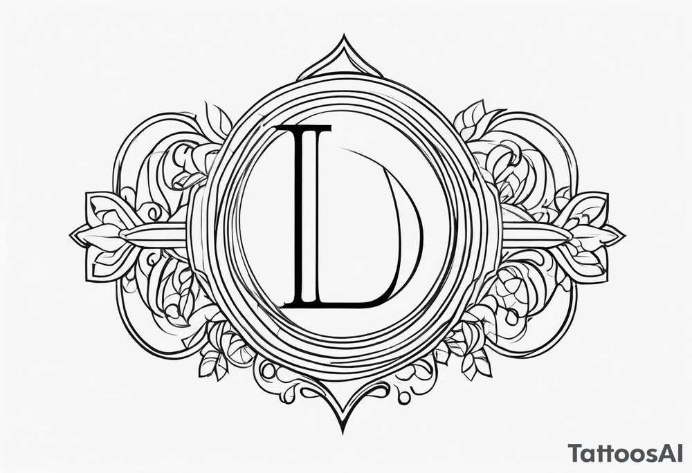 create a Lucas monogram tattoo idea