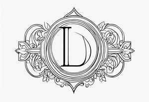 create a Lucas monogram tattoo idea