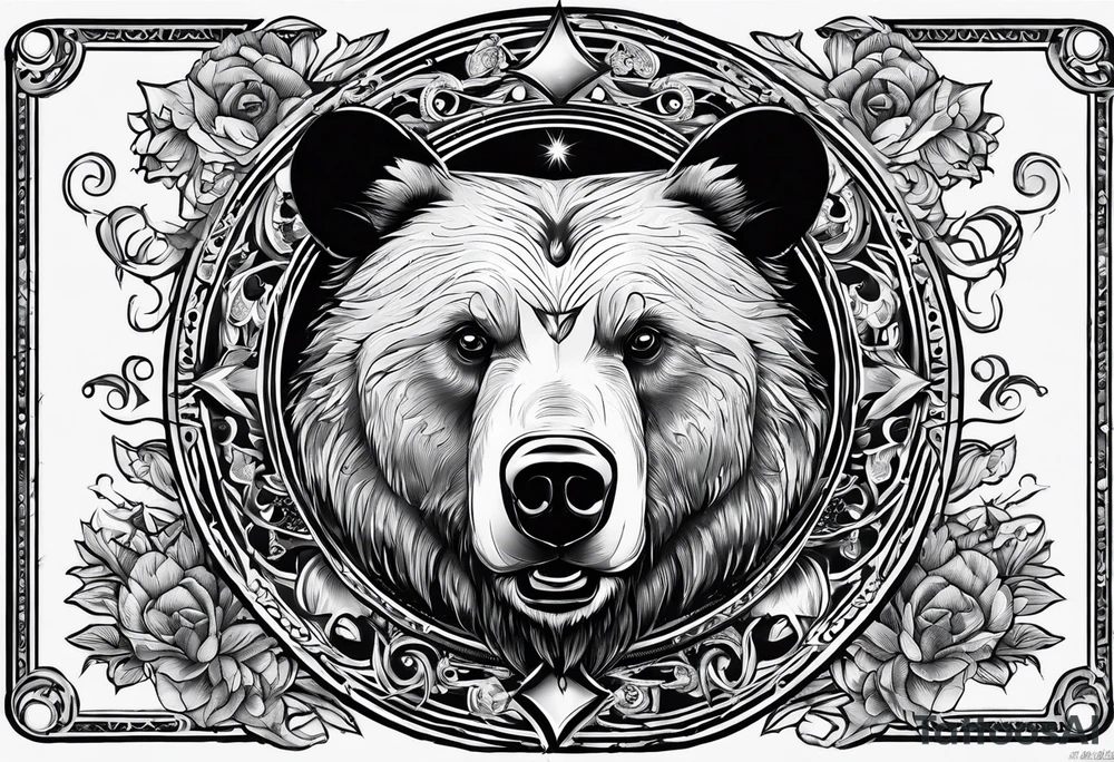 The fool tarot as a bear tattoo idea