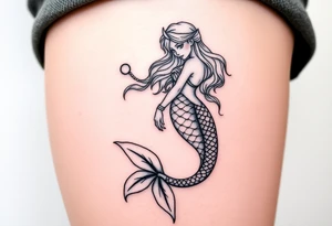 mermaid tattoo tattoo idea