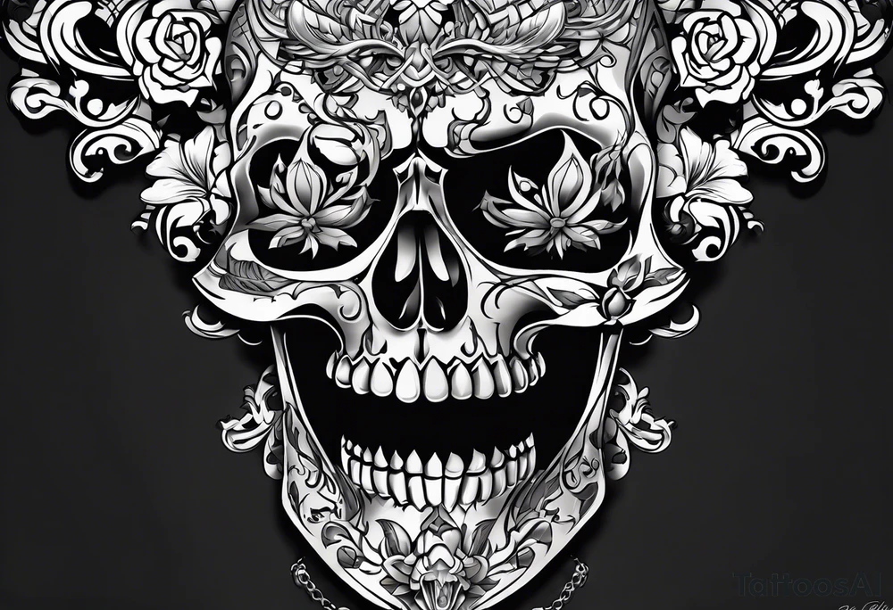 skeletal arm tattoo idea