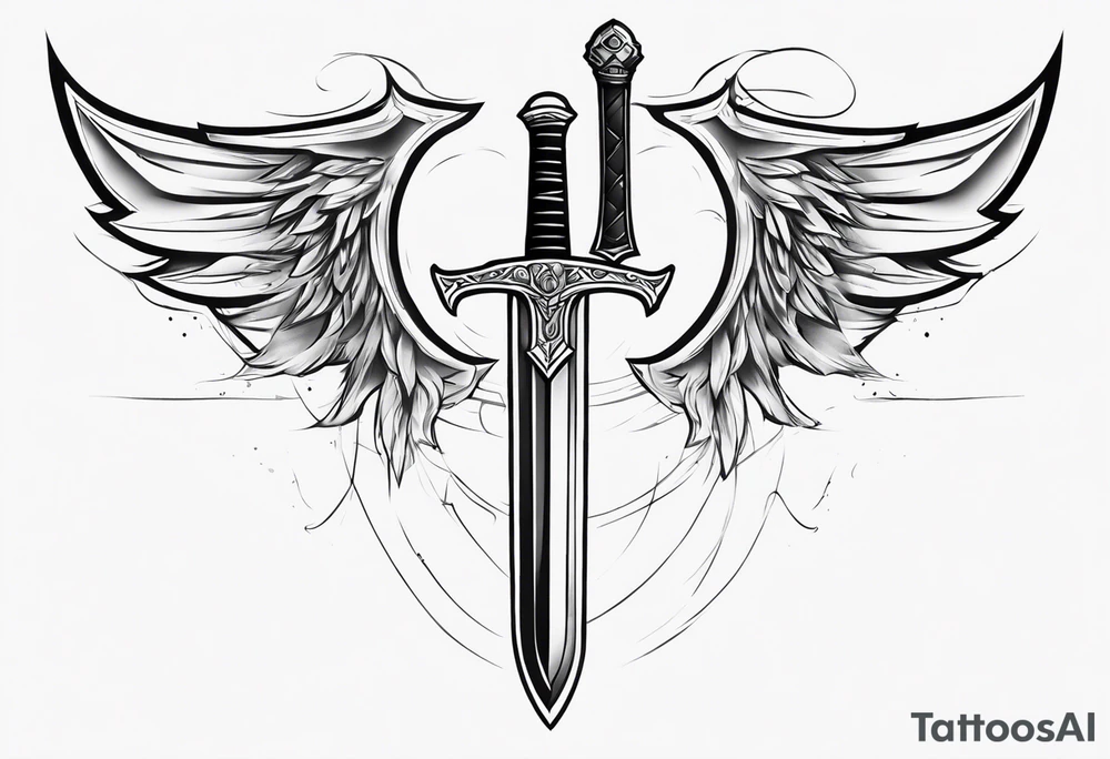 warrior sword chest tattoo tattoo idea