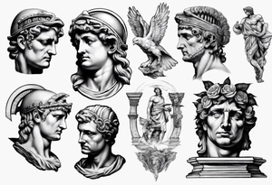 Roman statue tattoo idea