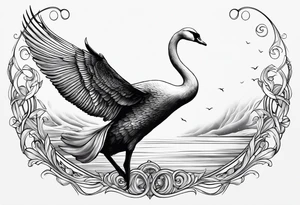 Silver Swan of Dol Amroth tattoo idea