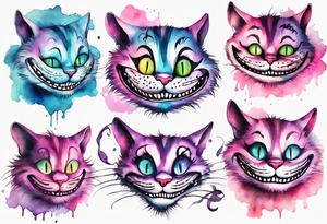 Cheshire Cat with quote tattoo idea