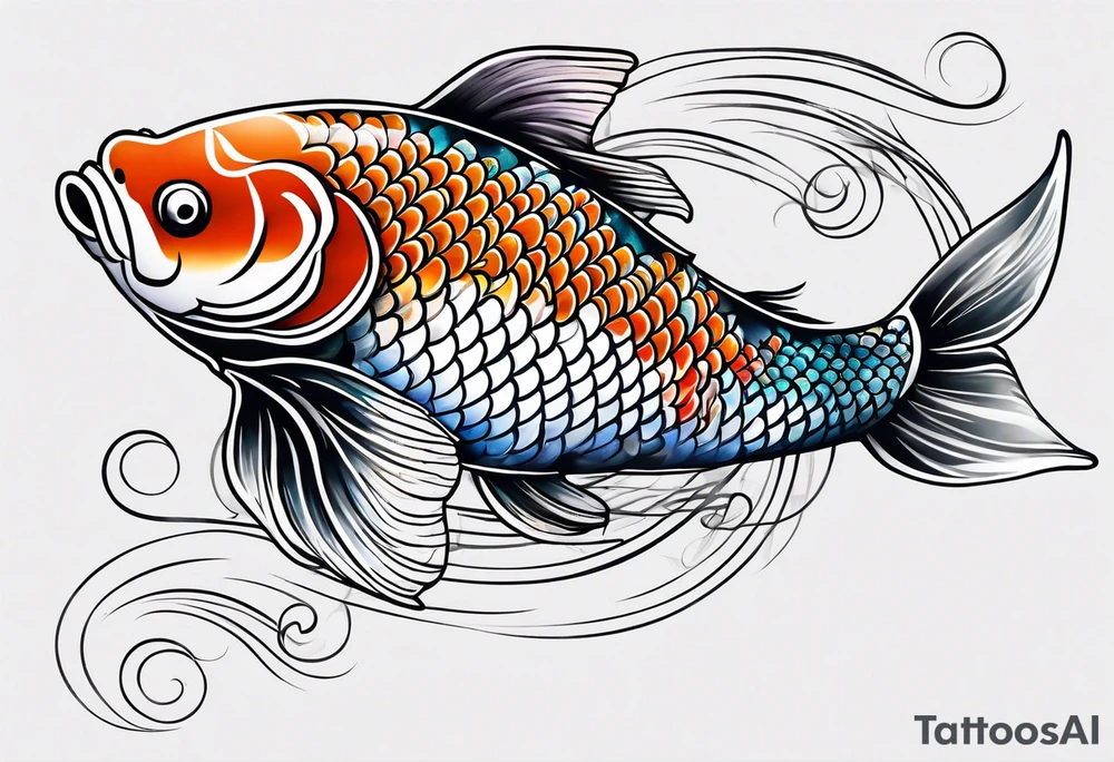 Koi fish tattoo idea