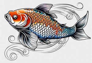 Koi fish tattoo idea